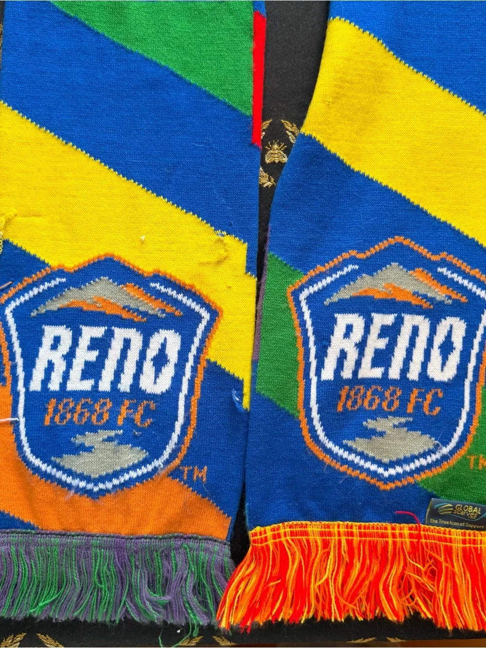 Reno 1868 FC Blue Multicolor Soccer Scarf